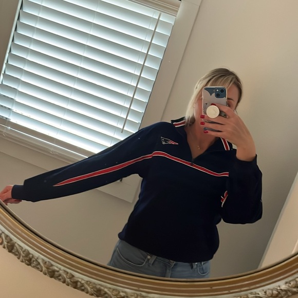 NFL Patriots Team Apparel 1/4 Zip Fleece - Picture 6 of 6